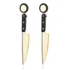 Stud Punk Fashion Knife Earring Cool Hip Hop Acrylic Long Earrings Shape Geometric Ear Studs198r