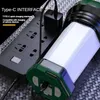 Lanterna LED de chegada de 1 unidade com bateria recarregável USB, lâmpada portátil multifuncional para exterior, pesca, lanterna LED recarregável USB