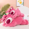 Brinquedos de pelúcia de urso rosa fofos 40 cm de morango