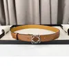 Fashion Classic Women Men Designer Belts Damesheren Echt lederen Casual Letter Smooth Buckle Luxe riem tailleband breedte 3,0 cm met doos