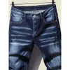 Jean extensible coupe régulière pour hommes, pantalon classique en Denim, bleu foncé, gris, décontracté, à la mode, nouvelle collection 2022