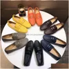 Brand Luxury Men Shoe Leather Casual Breathable Designer Loafers Shoes Genuine Soft Moccasins Driving Summer Drop Delivery Dhreo
