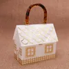 Khnmeet EST Luxury White Acrylic House Designer Women Handbags Box Tote Bag