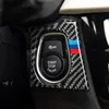 Aufkleber für BMW F30 F34 Innenraum, Kohlefaser, Auto-Start-Stopp-Motorknopf-Abdeckung, Aufkleber, M-Streifen, Zierleiste, Auto-Styling, 3er-Serie, Zubehör