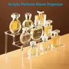 Multicouche Acrylique Présentoir Riser Stand Étagère Cupcake Porte-Parfum Chiffres Décoration De Bureau Organisateur Vitrine Jouets 231228