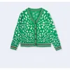 Ggity Pullover Designer Mode Damen Strickjacke Warme Strickpullover Jacke Luxus Taschenstickerei Mantel Für Damen Lässiges Temperament Pendeln Modisch