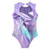 Stage Wear Filles Ballet Danse Gymnastique Justaucorps Sans Manches Body Body Patinage Performance Entraînement Sport Yoga Costume Maillots De Bain