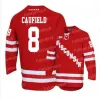 Maglie da hockey Wisconsin Badgers Maglia da hockey 8 Cole Caufield College NCAA 8 Joe Pavelski Ryder Donovan Seamus Malone Sean Dhooghe Badgers