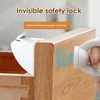 Magnetic Child Safety Lock Limiter Children Protection Baby Invisible Kids Security Drawer Cabinet Door 231227