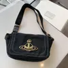 Ontwerper Viviane Westwoods Tas Viviennewestwood Western Empress Dowagers Bag Dames Zomer Cowboy Canvas Crossbody Tas Grote Capaciteit Veelzijdige Instagram Shoul