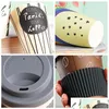 Muggar Värmemotstånd Bambu Fiber Mugg Coffee With Sile Lid Tea Milk Bear Cup Drinkware Water Bottle 470 ml 231013 Drop Delivery Dhzwo