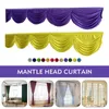 36M Long Ice Silk Swag Drape Panel Wedding Stage Background Event Party Decor Drapery Banquet Backdrop Curtain 231227