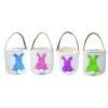 Hunt Easter Eggs Basket Canvas Festive Bunny Bags Bashing Tate Bag Party Celebrate Decoration Gift Toys borsetta per mare 1228