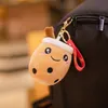Porte-clés en peluche bulle de thé, jouet mignon, pendentif, poupée Boba en peluche, Kawaii, décor de sac à dos, cadeaux d'anniversaire pour filles et enfants