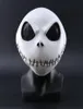 Yeni Kabus Noel Jack Skellington Beyaz Lateks Maske Film Cosplay Props Cadılar Bayramı Partisi Yaramaz Korku Maskesi T2757420