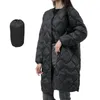 Женские траншеи Coats Женская повседневная сплошная куртка v Шея с длинным рукавом изведи на пуговицы