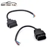 Conector de ângulo obd2 de 16 pinos, conector de diagnóstico de soldagem de 16 pinos