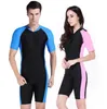 SBART ANTIUV LYCRA KRÓTKO SKRÓTWE MĘŻCZYZN MĘŻCZYZN KOBIETY SIRFIKOWANIE ONE PIECKA Triathlon Wet Suit do pływania Sucba Nurving Skóry Swimsut E1638591