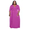 Robes décontractées 5XL grande taille dames longue graisse mm robe florale lâche plus jupe femme