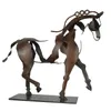 Dreidimensionale, durchbrochene Adonis-Pferdskulptur aus Metall, Pferdeskulptur, Adonis-Desktop-Dekorationsornamente 231227