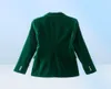 Women039s Blazers Dames Donkergroen Fluwelen Blazerjasje Elegante Jas Vrouwelijke Slim Fit Kantoor Dame Effen Lange Mouw Sing1450850