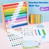 Abaco in legno Giocattolo educativo per la matematica Bambini Arcobaleno Conteggio Perline Numeri Calcolo aritmetico Puzzle Montessori Learning 231228