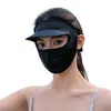 Berets Headwear Anti-UV-Radfahren Balaclava Gesichtsabdeckung Schal Stirnband leerer Top Hut Seiden Sonnenschutzmaske Strandkappe