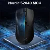 Delux M800 Ultra Lightweight 49G PAW3395 Bezprzewodowe Bluetooth Trimode Myszka 26000DPI 4K myszy dla PC Gamer 231228