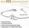 Link Bracelets ChainsPro Initial Bracelet For Women 925 Sterling Silver Letter Dainty Personalized 26 Alphabet Jewelry Gifts