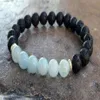 SN1064 Hoge Kwaliteit Vulkanische Lava Aquamarijn Armband Mode Natuursteen Heren Armband Nieuw Ontwerp Yoga Bracelet276I