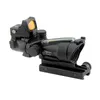 ACOG Fiber Source Scope 4x32 Riflescope Green Green With RMR Mini Red Dot Sight Chevron Class Esticle Hunting Optics