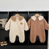 Kuzu Yün Bebek Kış Romper Bear Koreli Çocuk Tulum Kaldırma Bebek Erkek Kızlar Giyim Toddler Kıyafet Bebek Onesie 231227