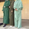 Vêtements ethniques 2023 Ramadan Dubai Abaya Jilbab Khimar Muslim Femme Femmes Durquies Robes avec hijab Femme Islam Modest Robe Eid Hooded