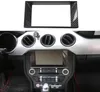 Embellecedor decorativo de anillo de navegación de fibra de carbono ABS para Ford Mustang 15, accesorios interiores de coche de alta calidad 4342194