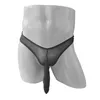 Calzoncillos Ropa interior para hombre Nariz de elefante larga JJ Funda con bolsa Calzoncillos Troncos elásticos Bragas transpirables Bikini T-Back