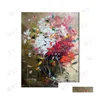 Gemälde Big 100% handbemalte florle lila abstrakte Ölgemälde modern