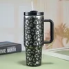 40oz tumbler designer tuimelaars H2.0 luipaardontwerpen roestvrij staal met logo deksel stro biermok waterfles outdoor camping cup