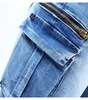 2237 Youaxon Classic Multiple Pockets Jeans Women's Ultra Stretchy Denim Cargo Pants Trousers Jeans For Women 231228