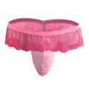 Underpants sexy Sissy Unterwäsche Big Hodensack Beutel Tanga Hohte Herren Sheer Spitzenrock G-String Verführerische erotische Dessous