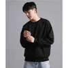 2023 Merk 100 Katoen Heren Sweatshirt Oneck Trui Dunne Mannen Hoodiless Sweatshirts Casual Effen Kleur Voor Mannelijke 231228