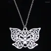 Chaînes 20pcs Collier de mode 35x50mm creux papillon pendentifs courts longs femmes hommes colar cadeau bijoux tour de cou