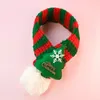Vêtements de chien de Noël pour animaux de compagnie écharpe tricotée Teddy maltais fournitures mignonnes chaudes petits chiens accessoires pour chiots