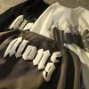 Erkek Hoodies Easy Come Go Got Goth Mektup Baskı Tişörtü Erkekler Hip Hop Kültürü Gündelik Y2K Sokak Giyseni Mürettebat Giyim