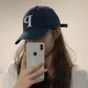 Korean Letters Embroidery Baseball Caps Unisex Fashion Soft Top Adjustable Ladies Hats Simple Outdoor Sunshade Men 231228