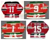 Vintage CCM Atlanta Hockey Jersey Flames 1 JIM CRAIG 3 PAT QUINN 9 JEAN PRONOVOST 12 TOM LYSIAK 16 GUY CHOUINARD 25 WILLI PLETT 27 ERIC VAIL