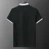 Herren-Poloshirt, Designer-Poloshirt für Herren, modisches Polka-Dot-Stickerei, Schlangenrevers-Druckmuster, Kleidung, Kleidung, T-Shirt, schwarz-weiße Herren-T-Shirts