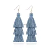 Dangle & Chandelier Tassel Earrings For Women Long Thread Bohemian Fringe Drop Handmade Drop Delivery Jewelry Earrings Dhgarden Dhbix