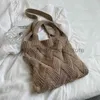 Sacs à bandouliers femmes Crochet Knitting Designer Luxury Handsbag Sacs Girls Tote Sac Feme Feme Summer ShoppingstylishHandbagsstore