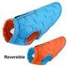 Vêtements pour chiens Vêtements d'hiver pour animaux de compagnie Veste réversible imperméable Gilet pour petits chiens Meidum Grands manteaux réfléchissants chauds légers