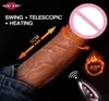 Automatische Telescopische Verwarming Enorme Dildo Afstandsbediening Realistische Grote Vibrator G Punt Volwassen Speeltjes Voor Vrouwen Masturbator8364507